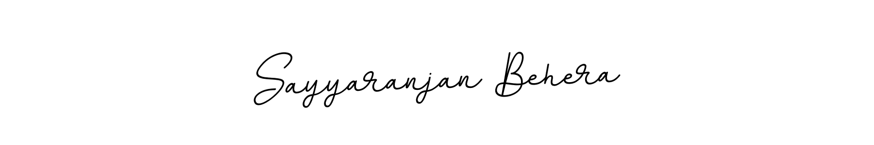 You should practise on your own different ways (BallpointsItalic-DORy9) to write your name (Sayyaranjan Behera) in signature. don't let someone else do it for you. Sayyaranjan Behera signature style 11 images and pictures png