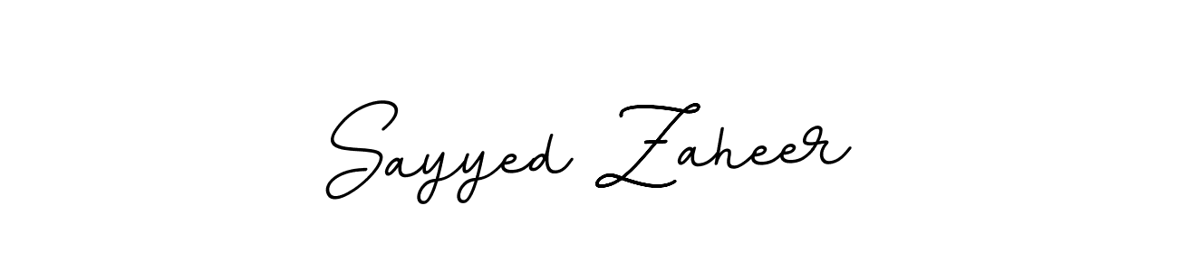 You should practise on your own different ways (BallpointsItalic-DORy9) to write your name (Sayyed Zaheer) in signature. don't let someone else do it for you. Sayyed Zaheer signature style 11 images and pictures png