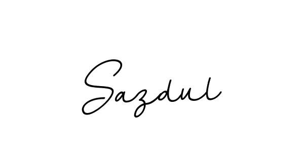Use a signature maker to create a handwritten signature online. With this signature software, you can design (BallpointsItalic-DORy9) your own signature for name Sazdul. Sazdul signature style 11 images and pictures png