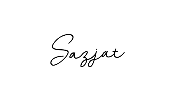 Create a beautiful signature design for name Sazjat. With this signature (BallpointsItalic-DORy9) fonts, you can make a handwritten signature for free. Sazjat signature style 11 images and pictures png