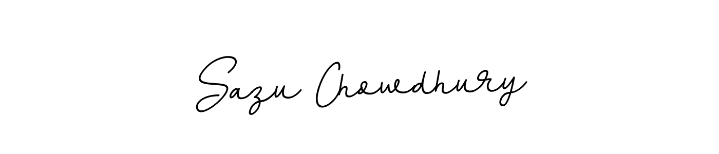 Design your own signature with our free online signature maker. With this signature software, you can create a handwritten (BallpointsItalic-DORy9) signature for name Sazu Chowdhury. Sazu Chowdhury signature style 11 images and pictures png