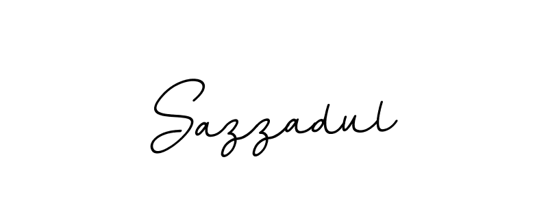 How to make Sazzadul name signature. Use BallpointsItalic-DORy9 style for creating short signs online. This is the latest handwritten sign. Sazzadul signature style 11 images and pictures png