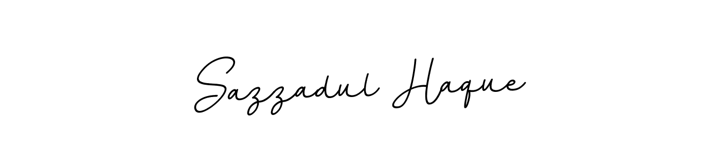 Design your own signature with our free online signature maker. With this signature software, you can create a handwritten (BallpointsItalic-DORy9) signature for name Sazzadul Haque. Sazzadul Haque signature style 11 images and pictures png