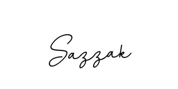 Create a beautiful signature design for name Sazzak. With this signature (BallpointsItalic-DORy9) fonts, you can make a handwritten signature for free. Sazzak signature style 11 images and pictures png