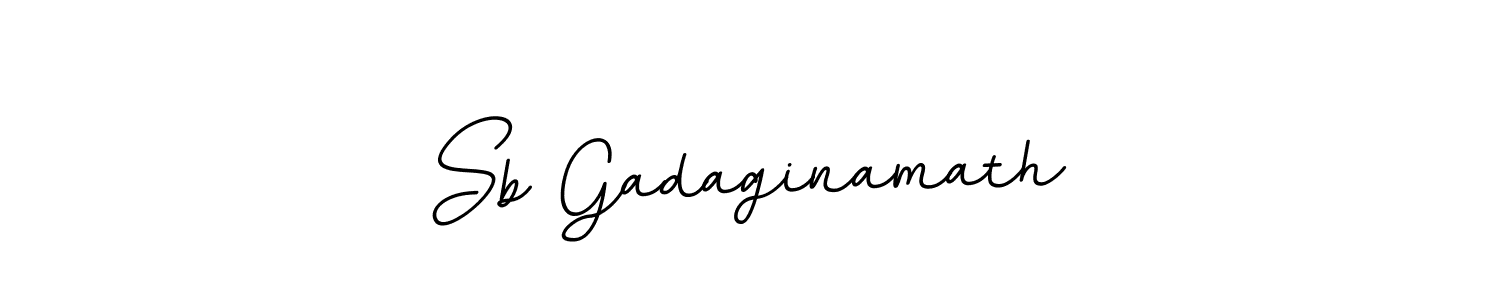 Create a beautiful signature design for name Sb Gadaginamath. With this signature (BallpointsItalic-DORy9) fonts, you can make a handwritten signature for free. Sb Gadaginamath signature style 11 images and pictures png