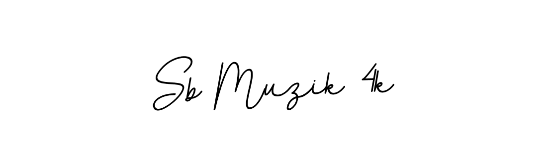 Design your own signature with our free online signature maker. With this signature software, you can create a handwritten (BallpointsItalic-DORy9) signature for name Sb Muzik 4k. Sb Muzik 4k signature style 11 images and pictures png