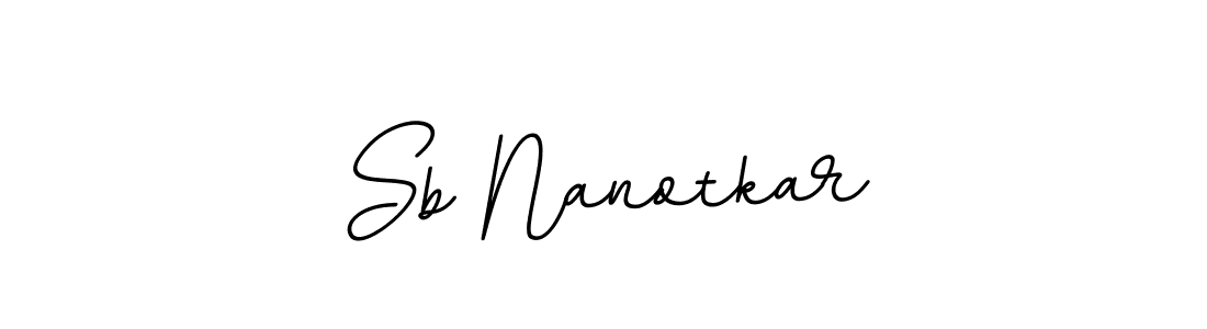How to make Sb Nanotkar signature? BallpointsItalic-DORy9 is a professional autograph style. Create handwritten signature for Sb Nanotkar name. Sb Nanotkar signature style 11 images and pictures png