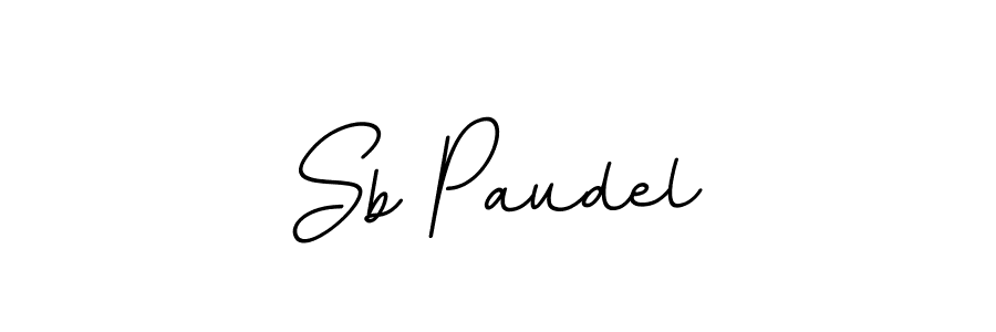 Sb Paudel stylish signature style. Best Handwritten Sign (BallpointsItalic-DORy9) for my name. Handwritten Signature Collection Ideas for my name Sb Paudel. Sb Paudel signature style 11 images and pictures png