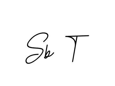 Also You can easily find your signature by using the search form. We will create Sb T name handwritten signature images for you free of cost using BallpointsItalic-DORy9 sign style. Sb T signature style 11 images and pictures png