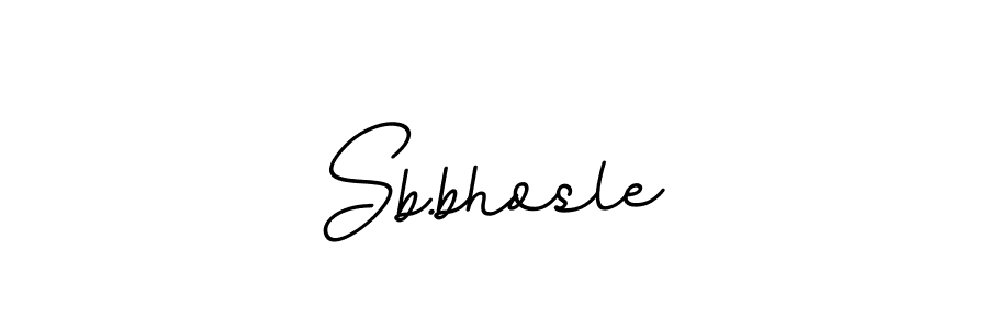 Also we have Sb.bhosle name is the best signature style. Create professional handwritten signature collection using BallpointsItalic-DORy9 autograph style. Sb.bhosle signature style 11 images and pictures png