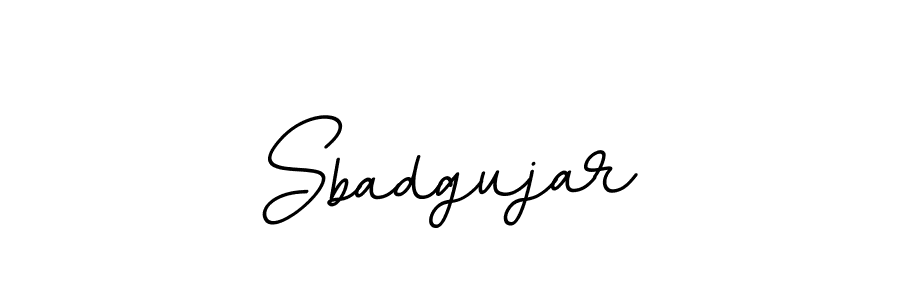 You should practise on your own different ways (BallpointsItalic-DORy9) to write your name (Sbadgujar) in signature. don't let someone else do it for you. Sbadgujar signature style 11 images and pictures png