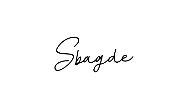 Design your own signature with our free online signature maker. With this signature software, you can create a handwritten (BallpointsItalic-DORy9) signature for name Sbagde. Sbagde signature style 11 images and pictures png