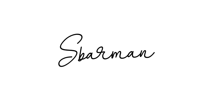 Create a beautiful signature design for name Sbarman. With this signature (BallpointsItalic-DORy9) fonts, you can make a handwritten signature for free. Sbarman signature style 11 images and pictures png