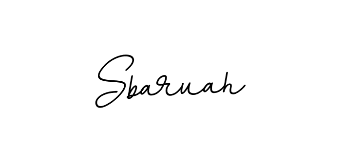 Use a signature maker to create a handwritten signature online. With this signature software, you can design (BallpointsItalic-DORy9) your own signature for name Sbaruah. Sbaruah signature style 11 images and pictures png