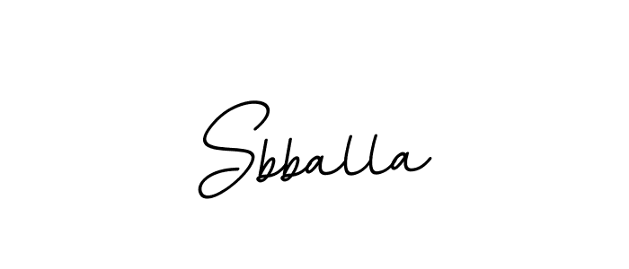 Use a signature maker to create a handwritten signature online. With this signature software, you can design (BallpointsItalic-DORy9) your own signature for name Sbballa. Sbballa signature style 11 images and pictures png