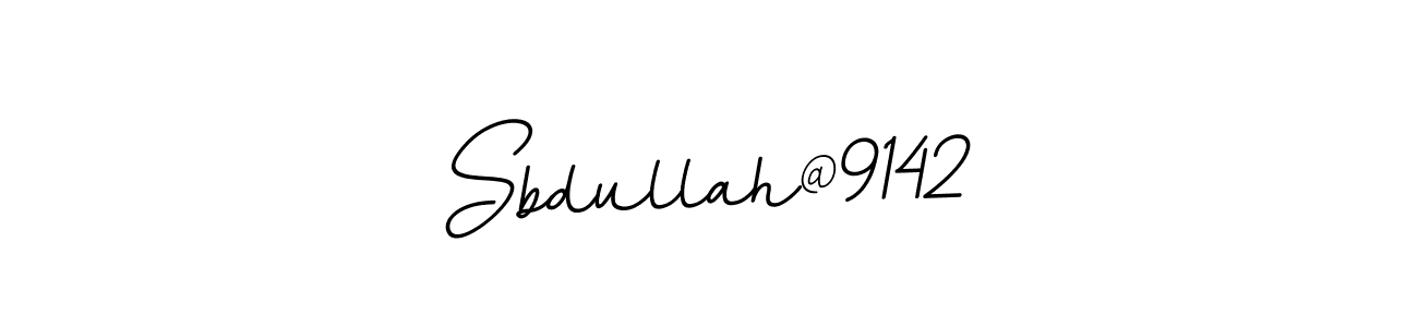 Make a beautiful signature design for name Sbdullah@9142. With this signature (BallpointsItalic-DORy9) style, you can create a handwritten signature for free. Sbdullah@9142 signature style 11 images and pictures png