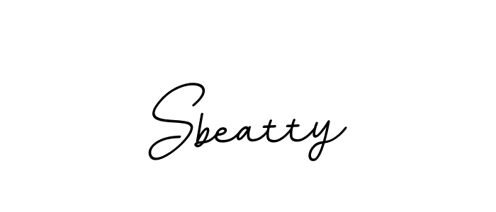 Create a beautiful signature design for name Sbeatty. With this signature (BallpointsItalic-DORy9) fonts, you can make a handwritten signature for free. Sbeatty signature style 11 images and pictures png