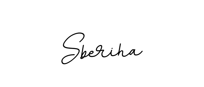 Use a signature maker to create a handwritten signature online. With this signature software, you can design (BallpointsItalic-DORy9) your own signature for name Sberiha. Sberiha signature style 11 images and pictures png