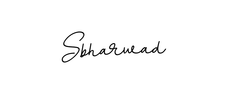Make a beautiful signature design for name Sbharwad. With this signature (BallpointsItalic-DORy9) style, you can create a handwritten signature for free. Sbharwad signature style 11 images and pictures png