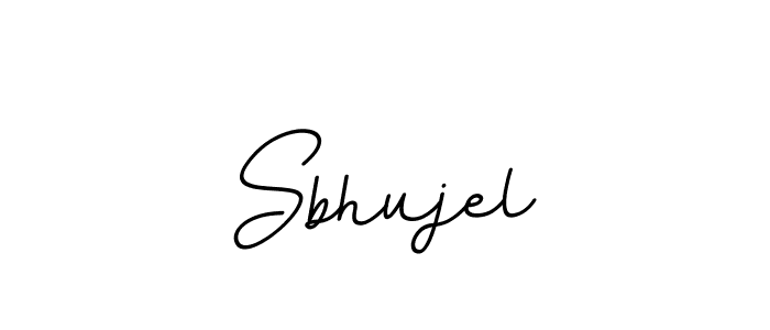 You should practise on your own different ways (BallpointsItalic-DORy9) to write your name (Sbhujel) in signature. don't let someone else do it for you. Sbhujel signature style 11 images and pictures png