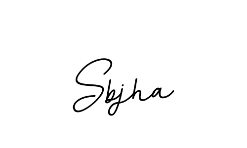 Make a beautiful signature design for name Sbjha. With this signature (BallpointsItalic-DORy9) style, you can create a handwritten signature for free. Sbjha signature style 11 images and pictures png