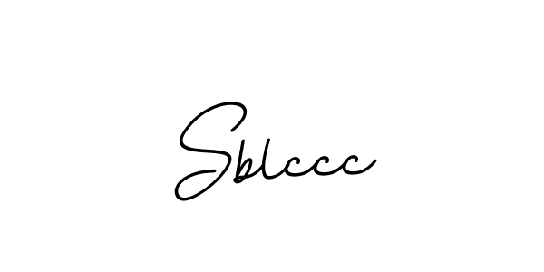 How to make Sblccc name signature. Use BallpointsItalic-DORy9 style for creating short signs online. This is the latest handwritten sign. Sblccc signature style 11 images and pictures png