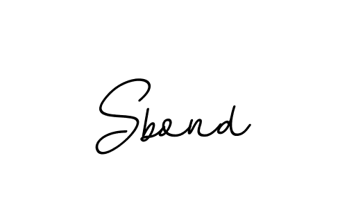 Sbond stylish signature style. Best Handwritten Sign (BallpointsItalic-DORy9) for my name. Handwritten Signature Collection Ideas for my name Sbond. Sbond signature style 11 images and pictures png