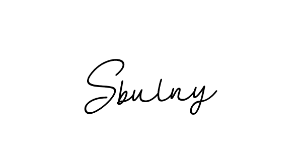 Design your own signature with our free online signature maker. With this signature software, you can create a handwritten (BallpointsItalic-DORy9) signature for name Sbulny. Sbulny signature style 11 images and pictures png