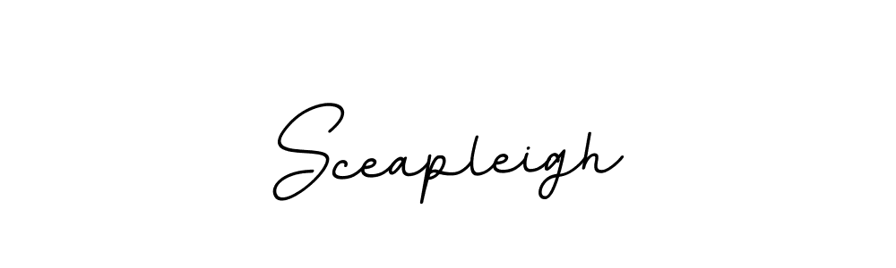 How to make Sceapleigh name signature. Use BallpointsItalic-DORy9 style for creating short signs online. This is the latest handwritten sign. Sceapleigh signature style 11 images and pictures png