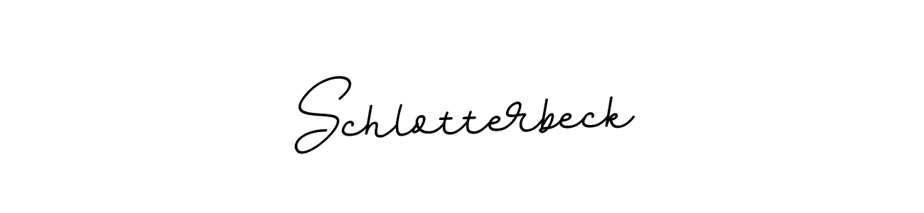 It looks lik you need a new signature style for name Schlotterbeck. Design unique handwritten (BallpointsItalic-DORy9) signature with our free signature maker in just a few clicks. Schlotterbeck signature style 11 images and pictures png