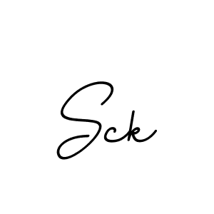 Design your own signature with our free online signature maker. With this signature software, you can create a handwritten (BallpointsItalic-DORy9) signature for name Sck. Sck signature style 11 images and pictures png