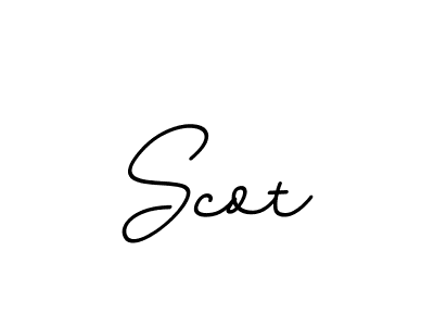 Make a beautiful signature design for name Scot. With this signature (BallpointsItalic-DORy9) style, you can create a handwritten signature for free. Scot signature style 11 images and pictures png