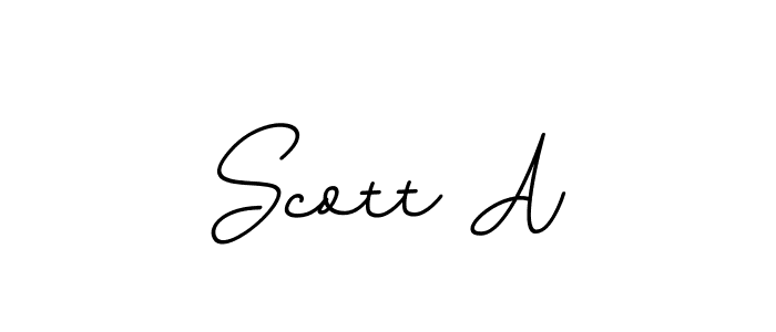 Create a beautiful signature design for name Scott A. With this signature (BallpointsItalic-DORy9) fonts, you can make a handwritten signature for free. Scott A signature style 11 images and pictures png