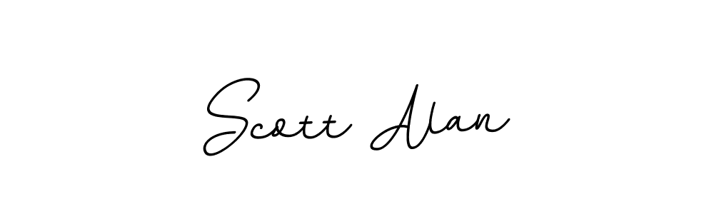 Make a beautiful signature design for name Scott Alan. With this signature (BallpointsItalic-DORy9) style, you can create a handwritten signature for free. Scott Alan signature style 11 images and pictures png