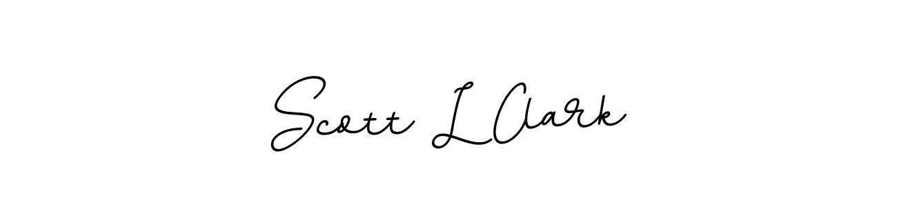 Design your own signature with our free online signature maker. With this signature software, you can create a handwritten (BallpointsItalic-DORy9) signature for name Scott L Clark. Scott L Clark signature style 11 images and pictures png