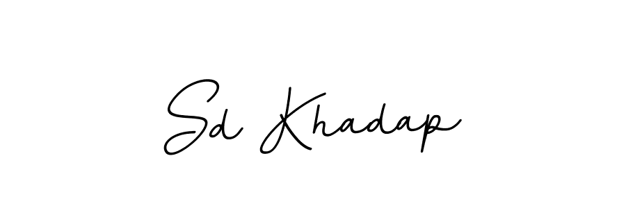 Use a signature maker to create a handwritten signature online. With this signature software, you can design (BallpointsItalic-DORy9) your own signature for name Sd Khadap. Sd Khadap signature style 11 images and pictures png