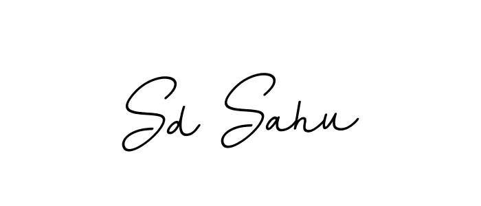 How to make Sd Sahu name signature. Use BallpointsItalic-DORy9 style for creating short signs online. This is the latest handwritten sign. Sd Sahu signature style 11 images and pictures png