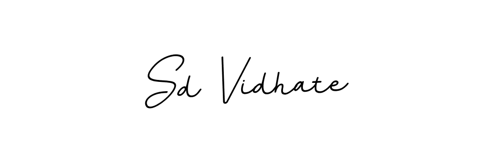 Create a beautiful signature design for name Sd Vidhate. With this signature (BallpointsItalic-DORy9) fonts, you can make a handwritten signature for free. Sd Vidhate signature style 11 images and pictures png