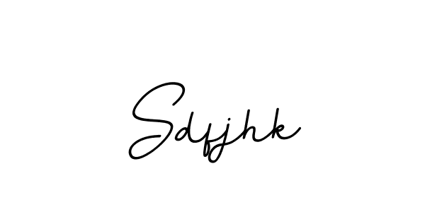 The best way (BallpointsItalic-DORy9) to make a short signature is to pick only two or three words in your name. The name Sdfjhk include a total of six letters. For converting this name. Sdfjhk signature style 11 images and pictures png