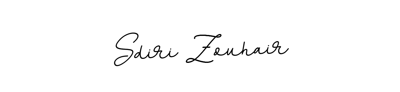 How to make Sdiri Zouhair name signature. Use BallpointsItalic-DORy9 style for creating short signs online. This is the latest handwritten sign. Sdiri Zouhair signature style 11 images and pictures png
