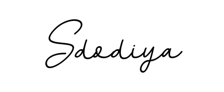 A sleek calligraphic signature for name Sdodiya utilizing BallpointsItalic-DORy9 styling. Great for adding personal signatures to photos and art. Sdodiya signature style 11 images and pictures png