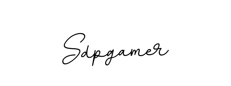 Make a beautiful signature design for name Sdpgamer. With this signature (BallpointsItalic-DORy9) style, you can create a handwritten signature for free. Sdpgamer signature style 11 images and pictures png