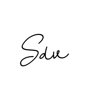 You should practise on your own different ways (BallpointsItalic-DORy9) to write your name (Sdv) in signature. don't let someone else do it for you. Sdv signature style 11 images and pictures png