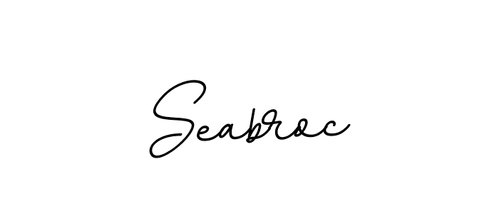 How to make Seabroc name signature. Use BallpointsItalic-DORy9 style for creating short signs online. This is the latest handwritten sign. Seabroc signature style 11 images and pictures png