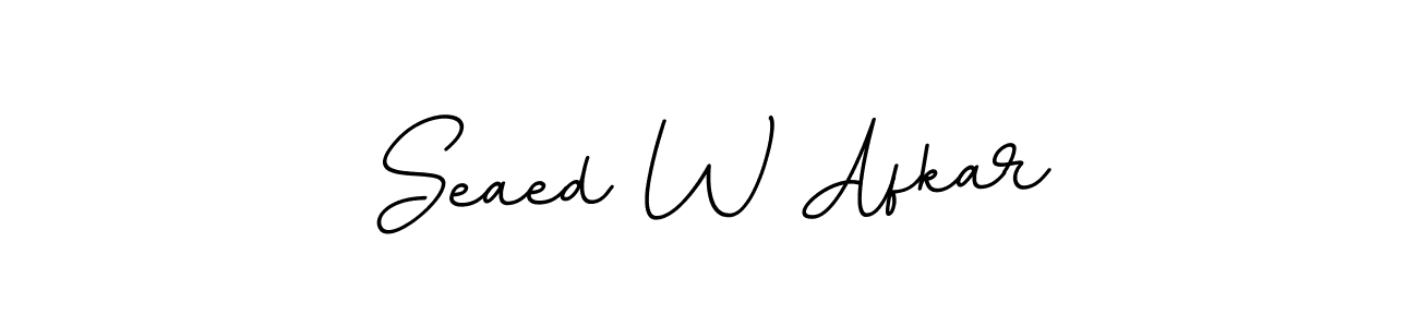 How to make Seaed W Afkar name signature. Use BallpointsItalic-DORy9 style for creating short signs online. This is the latest handwritten sign. Seaed W Afkar signature style 11 images and pictures png