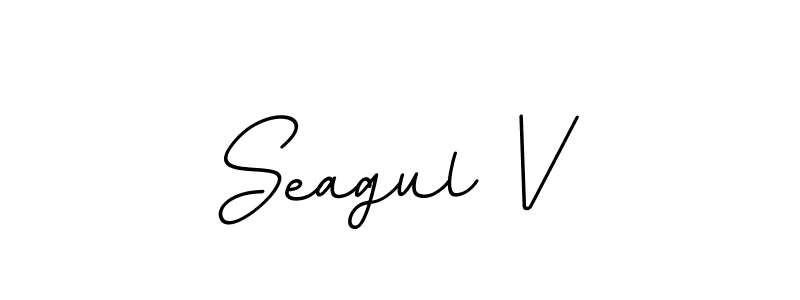 BallpointsItalic-DORy9 is a professional signature style that is perfect for those who want to add a touch of class to their signature. It is also a great choice for those who want to make their signature more unique. Get Seagul V name to fancy signature for free. Seagul V signature style 11 images and pictures png