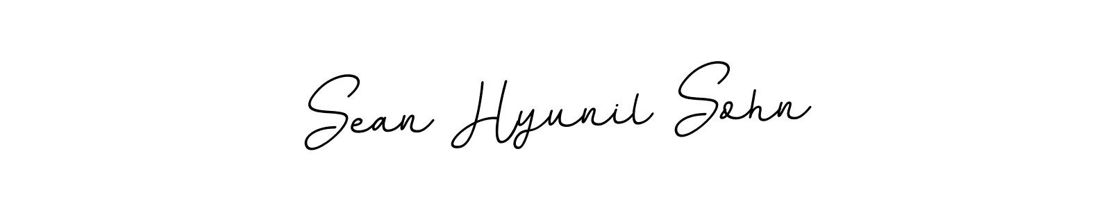 Use a signature maker to create a handwritten signature online. With this signature software, you can design (BallpointsItalic-DORy9) your own signature for name Sean Hyunil Sohn. Sean Hyunil Sohn signature style 11 images and pictures png