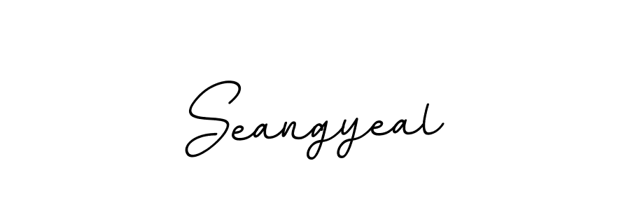 Use a signature maker to create a handwritten signature online. With this signature software, you can design (BallpointsItalic-DORy9) your own signature for name Seangyeal. Seangyeal signature style 11 images and pictures png
