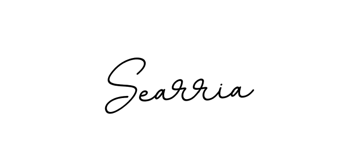 You should practise on your own different ways (BallpointsItalic-DORy9) to write your name (Searria) in signature. don't let someone else do it for you. Searria signature style 11 images and pictures png
