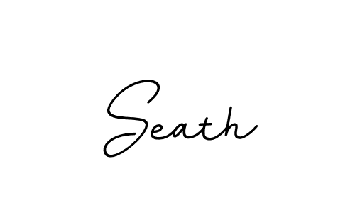 Create a beautiful signature design for name Seath. With this signature (BallpointsItalic-DORy9) fonts, you can make a handwritten signature for free. Seath signature style 11 images and pictures png